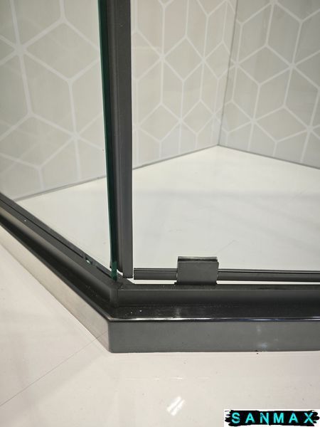Душова кабіна без піддону Koer SR SC06-90x90x200-TR-07 прозоре скло Easy Clean 8мм, графіт (KR5366) KR5366 фото