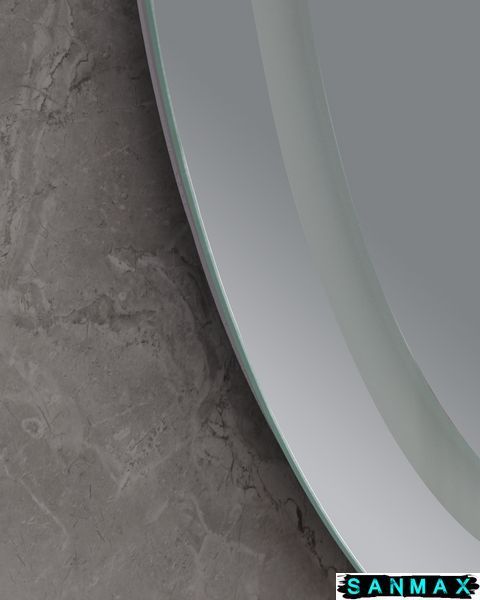 Дзеркало Mixxus Plain MV02-60x80 з Led Touch, Anti-fog, димером, регулюванням яскравості, годинником (MI6933) MI6933 фото