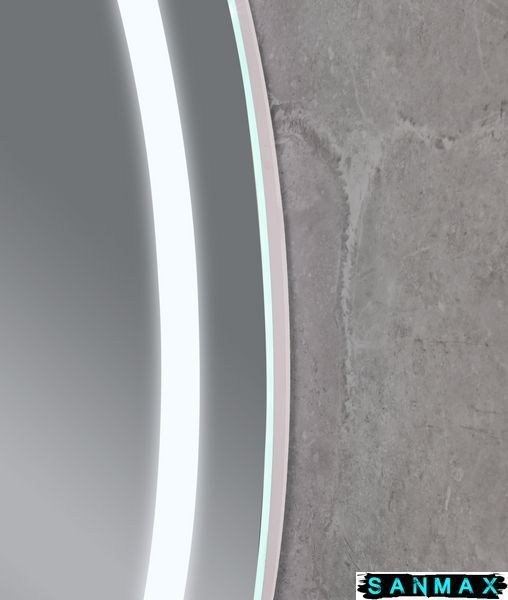 Дзеркало Mixxus Plain MV02-60x80 з Led Touch, Anti-fog, димером, регулюванням яскравості, годинником (MI6933) MI6933 фото