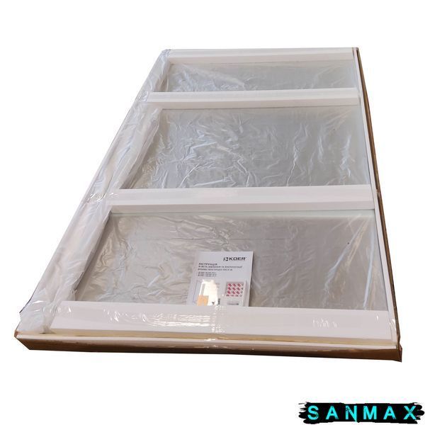 Душова перегородка Koer SR SP01-120x200-TR-01 Walk-In прозоре скло Easy Clean 8мм, хром (KR5394) KR5394 фото