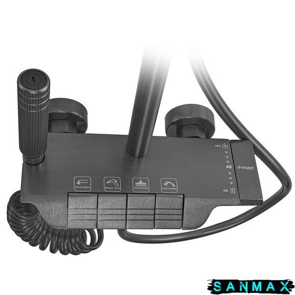 Душова система зі змішувачем Champion Pbm-009-J Графіт (CH6501) CH6501 фото