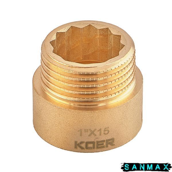 Подовжувач Koer KF.E10-15.WN - 1"-15мм без нікелю (KR5669) KR5669 фото