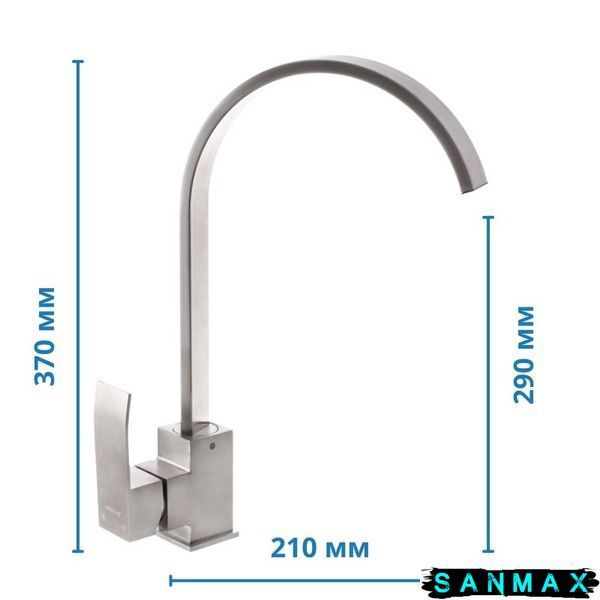Змішувач для кухні з нерж. сталі Mixxus Ama-011 (MI2816) MI2816 фото