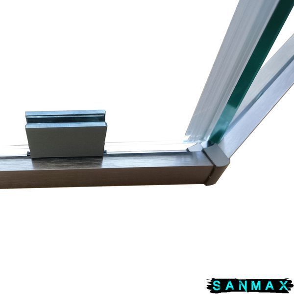 Душова кабіна без піддону Koer SR SC06-90x90x200-TR-07 прозоре скло Easy Clean 8мм, графіт (KR5366) KR5366 фото