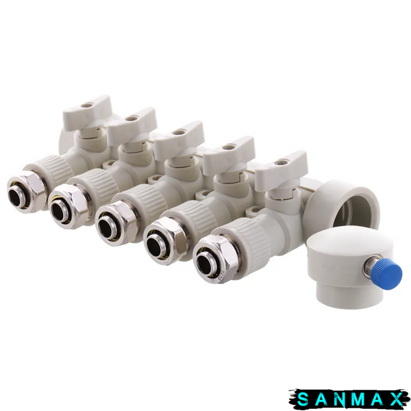 Колектор розподільний 5-way з фітингом 40x20 PPR Koer K0193.PRO 13 (KP2558) KP2558 фото
