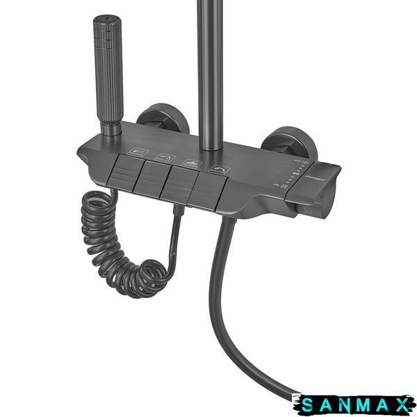 Душова система зі змішувачем Champion Pbm-009-J Графіт (CH6501) CH6501 фото