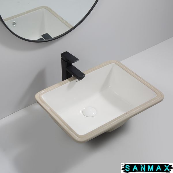 Раковина врізна під стільницю Mixxus Premium Style-1701 510х380х200mm з переливом (MP6567) MP6567 фото