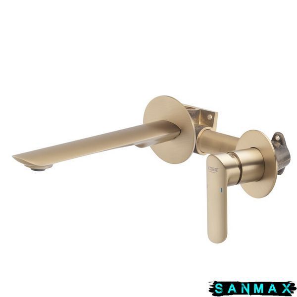 Вбудований змішувач для умивальника Koer KB-16028-12 Матове Золото (KR5299) KR5299 фото