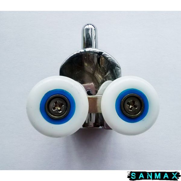 Ролики для душових кабін подвійні колеса Mixxus Premium ROLLERS SCP02-1 CHROME нижні (23mm для DIVERSE SC01,SC02,SD01) (MI7162) MI7162 фото