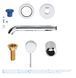 Вбудований змішувач для умивальника Grohe Essence New (19408001) 19408001 фото 3