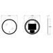 Дзеркало Zerix Solo MC01-80 з LED Touch, Anti-fog, димером, регулятором яскравості (ZX6064) ZX6064 фото 5
