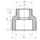Муфта редукційна ВВ 75x40 PPR Koer K0208.PRO 80 (KP2573) KP2573 фото