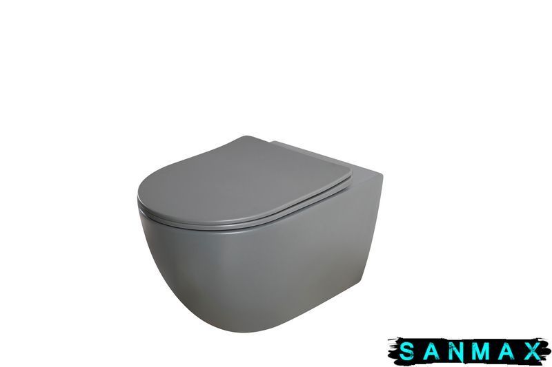Унітаз підвісний Mixxus Premium Ellipse-0309-T1 Сірий 530x360x350mm система змиву Tornado 1.0 (MP6655) MP6655 фото