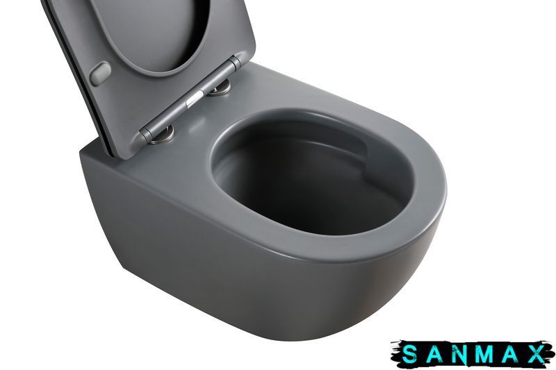 Унітаз підвісний Mixxus Premium Ellipse-0309-T1 Сірий 530x360x350mm система змиву Tornado 1.0 (MP6655) MP6655 фото
