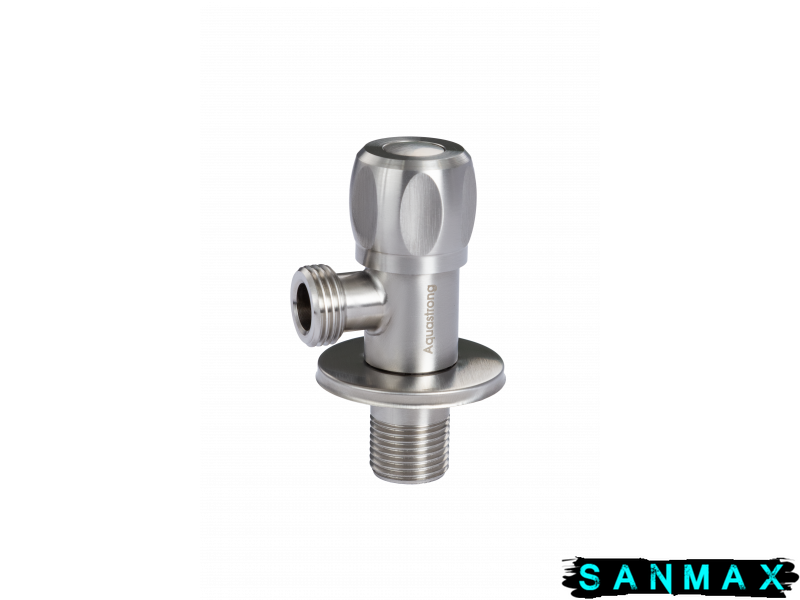 Кран приладовий Aquastrong R7 M1/2 х M1/2 Нерж (R708) R708 фото