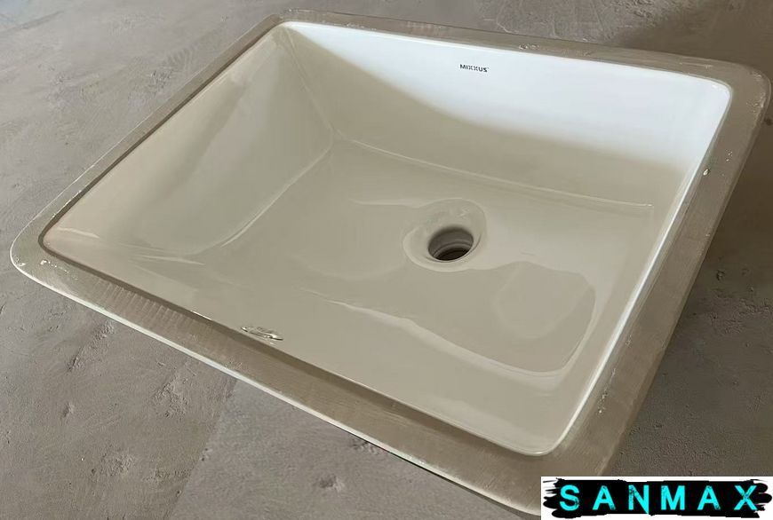 Раковина врізна під стільницю Mixxus Premium Style-1701 510х380х200mm з переливом (MP6567) MP6567 фото