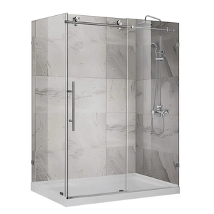 Душова кабіна без піддону Koer SR SC07-120x90x200-TR-01 прозоре скло Easy Clean 8мм, хром (KR5370) KR5370 фото