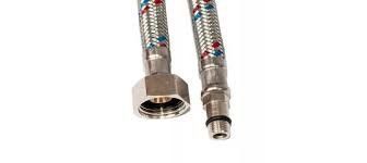 Шланг для води до змішувача з нержавійки 1/2 М10 Коротка 120 см Fil-Nox Spain (2669) 2669 фото