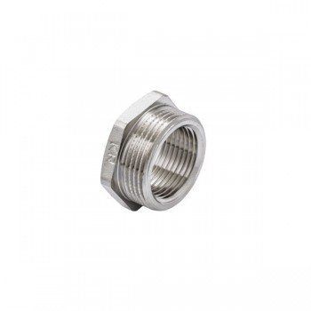 Футорка нікельована 1х1 1/4 Koer KF.F1012 (KR3225) KR3225 фото