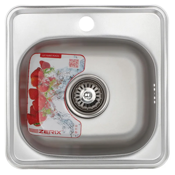 Мийка кухонна Zerix Z3838-06-160D (decor) (ZM0556) ZM0556 фото