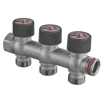 Колектор вентильний без фітингу Koer KR.1128-3 - 3/4"x3/4"x3/4"x3 Ways (KR5872) KR5872 фото