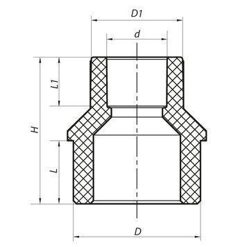Муфта редукційна PPR ЗВ 32x25 Koer K0058.PRO 55/660 (KP0068) KP0068 фото