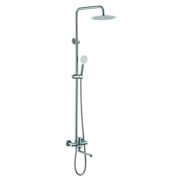 Душова система зі змішувачем Zerix Dax-006-J-20cm Нерж (ZX4827) ZX4827 фото