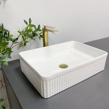 Умивальник (раковина) VBI BRESCIA WHITE накладний VBI-013900 фото