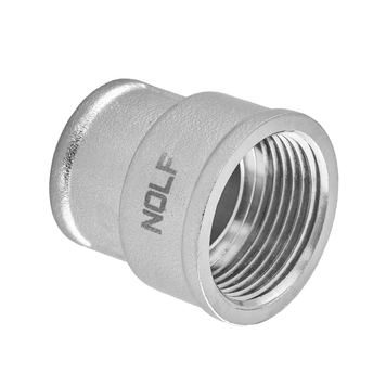 Муфта нікельована 1/2х3/4 Nolf Nfc.C0608-N (NF3075) NF3075 фото