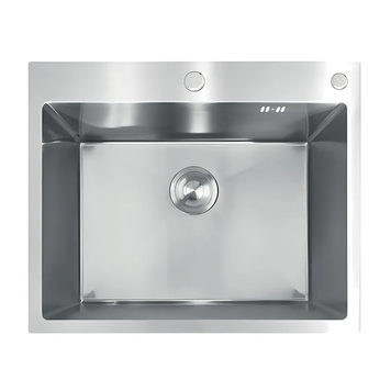 Кухонна інтегрована мийка Mixxus MH6050 Decor Nano-Silver (3.0/0.8) колір нержавійка (MI7043) MI7043 фото