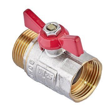Кран кульовий 1 БГШ Вода Waterpro Червоний метелик (WP3295) WP3295 фото
