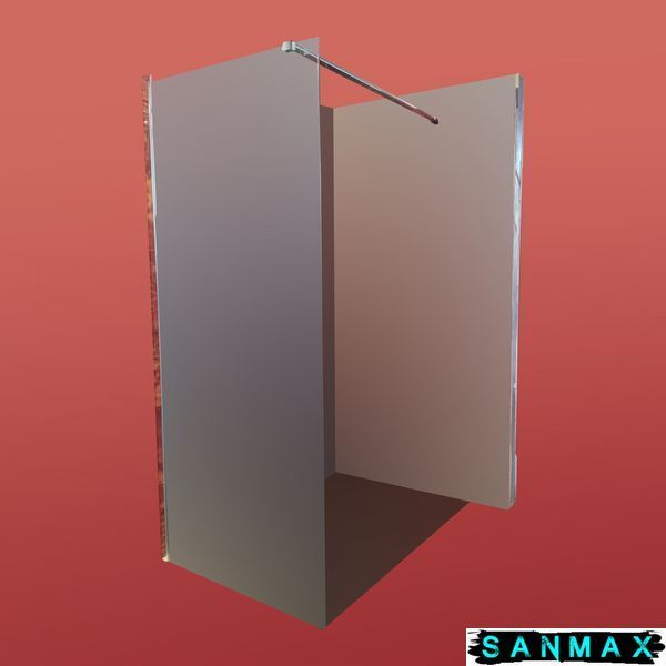 Душова перегородка Koer SR SP01-90x200-TR-01 Walk-In прозоре скло Easy Clean 8мм, хром (KR5392) KR5392 фото