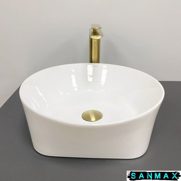 Умивальник накладний Vbi Panni Білий VBI-016500 фото