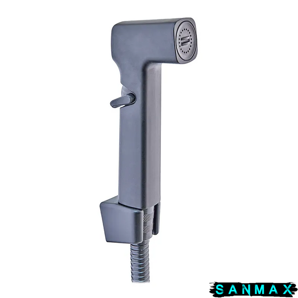 Гігієнічний набір (шланг+кронштейн+лійка) Mixxus Bidet Set-002 Чорний Блістер (LE2776) LE2776 фото