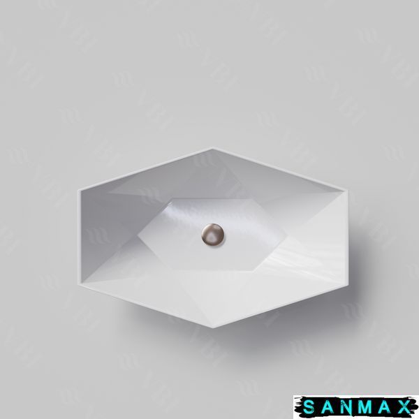 Умивальник накладний Vbi Venezia Білий VBI-012400 фото