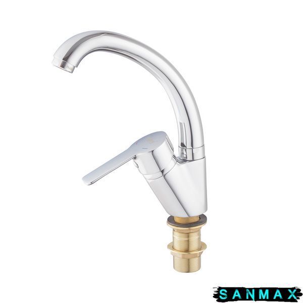 Змішувач для умивальника на гайці Haiba Marco 001 Хром (HB4010) HB4010 фото