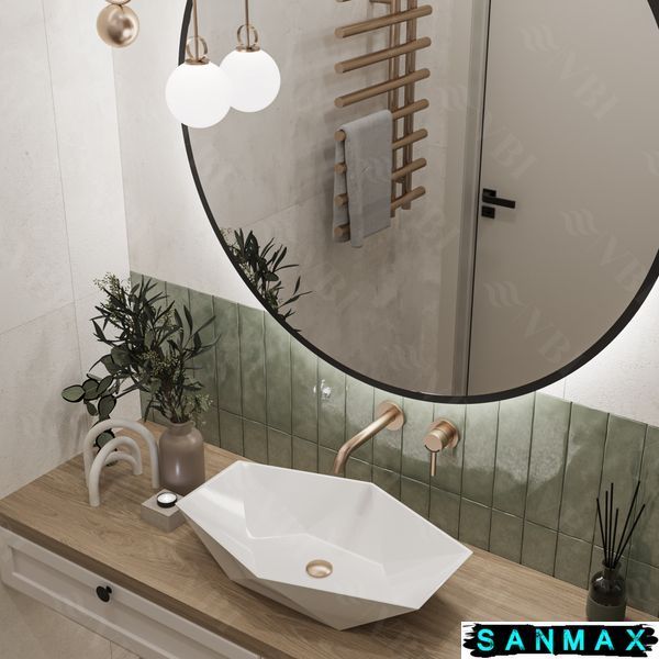 Умивальник накладний Vbi Venezia Білий VBI-012400 фото