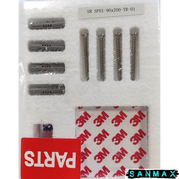 Душова перегородка Koer SR SP01-90x200-TR-01 Walk-In прозоре скло Easy Clean 8мм, хром (KR5392) KR5392 фото