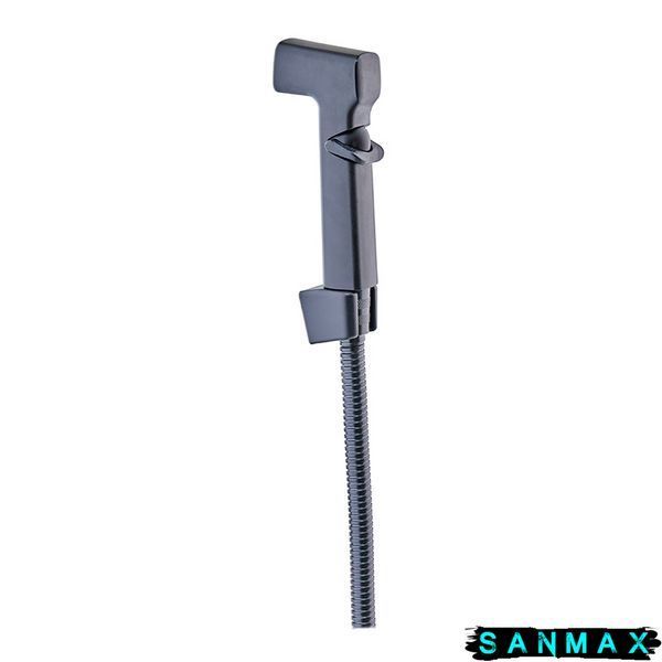 Гігієнічний набір (шланг+кронштейн+лійка) Mixxus Bidet Set-002 Чорний Блістер (LE2776) LE2776 фото