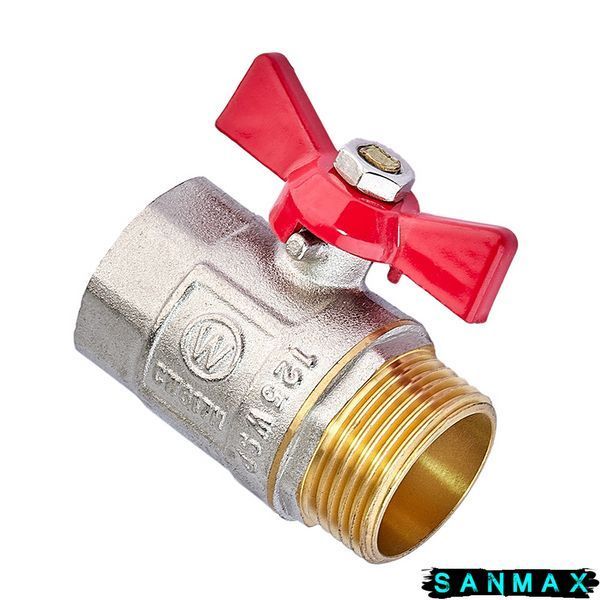 Кран кульовий 1 БГШ Вода Waterpro Червоний метелик (WP3295) WP3295 фото