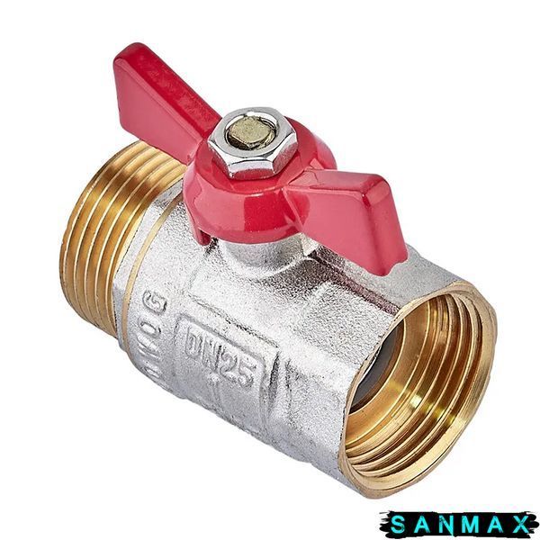 Кран кульовий 1 БГШ Вода Waterpro Червоний метелик (WP3295) WP3295 фото