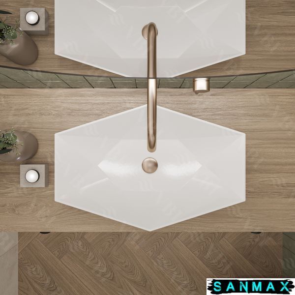Умивальник накладний Vbi Venezia Білий VBI-012400 фото