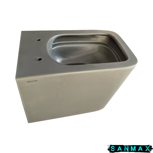 Унітаз підвісний Mixxus Premium Quadro-0305-R Сірий 510x350x345mm система змиву Rimless (MP6656) MP6656 фото