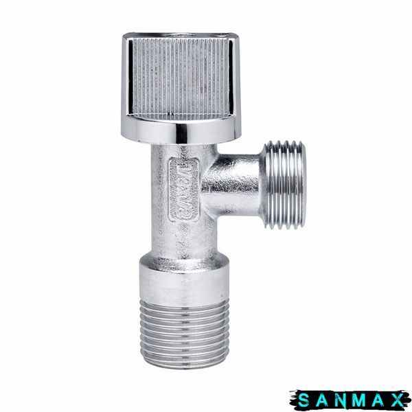 Кран кульовий для підключення сантехприладів Sanlux ST-80 - 1/2"x1/2" (SL2930) SL2930 фото
