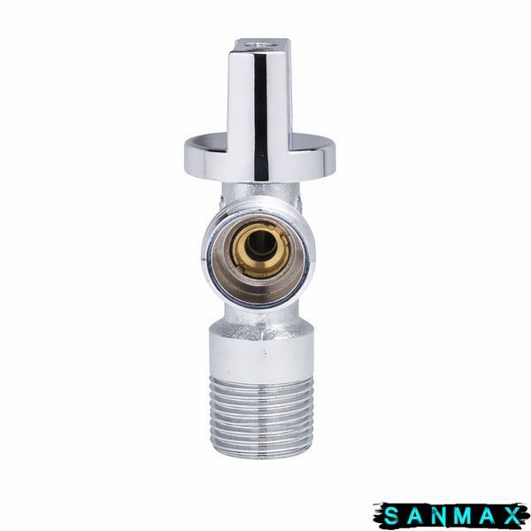 Кран кульовий для підключення сантехприладів Sanlux ST-80 - 1/2"x1/2" (SL2930) SL2930 фото