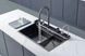 Кухонна інтегрована мийка Mixxus Premium MH7546-Set-07 Decor Nano-Чорний з вбудованим змішувачем (MX9578) MX9578 фото 2