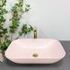 Умивальник накладний Vbi Avezzano Рожевий Матовий VBI-014405 фото 1