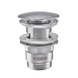 Донний клапан для умивальника з переливом Koer PW-03-01 Хром (KR3394) KR3394 фото 1