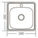 Мийка кухонна Zerix Z3838-06-160D (decor) (ZM0556) ZM0556 фото 4