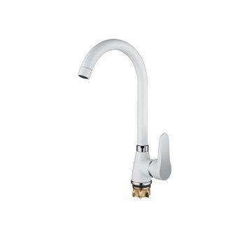Змішувач для кухні (кол. білий) Loffrey LY84012W (LL1509) LL1509 фото
